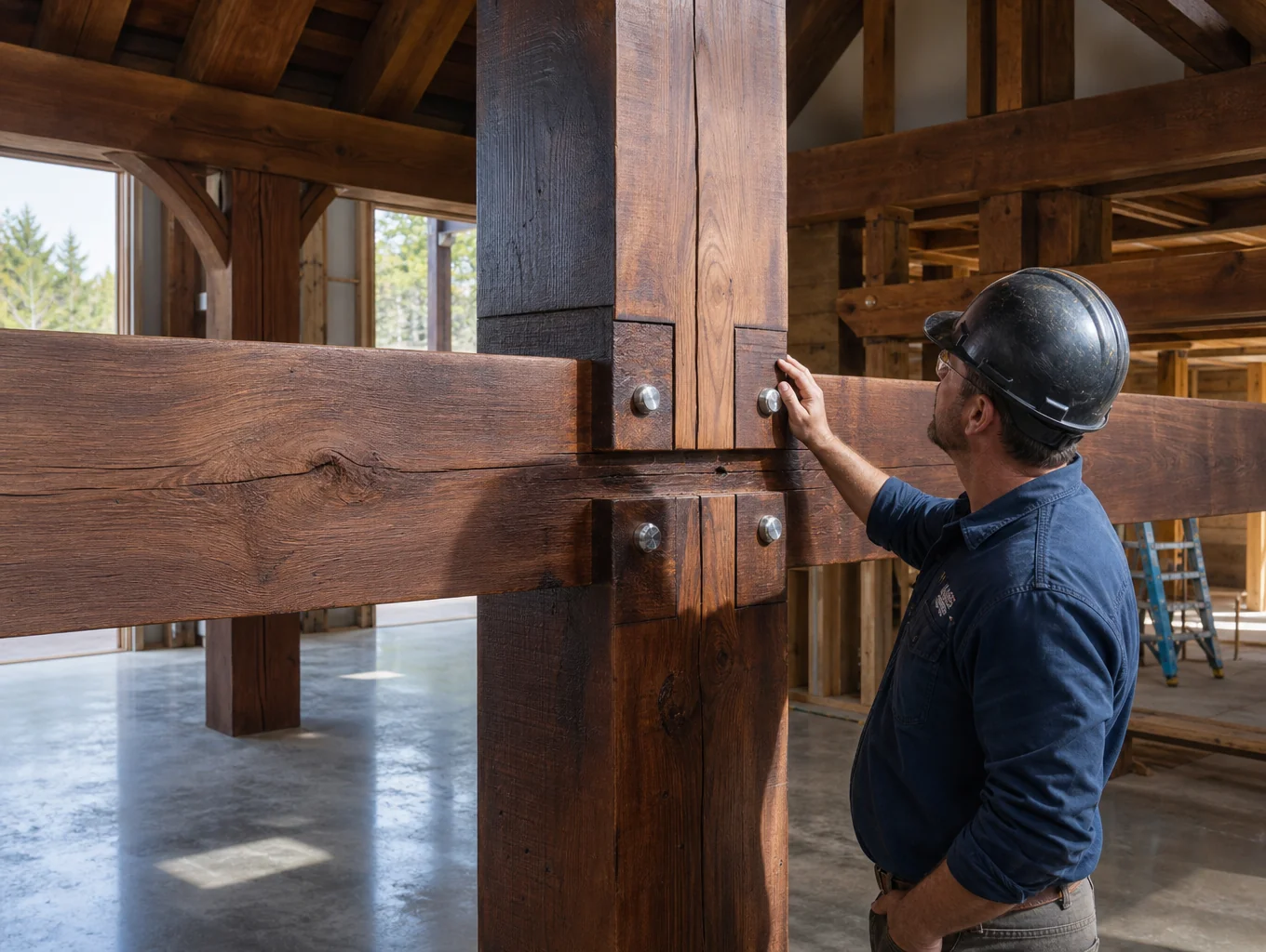 Commercial interior rebuild and framing restoration