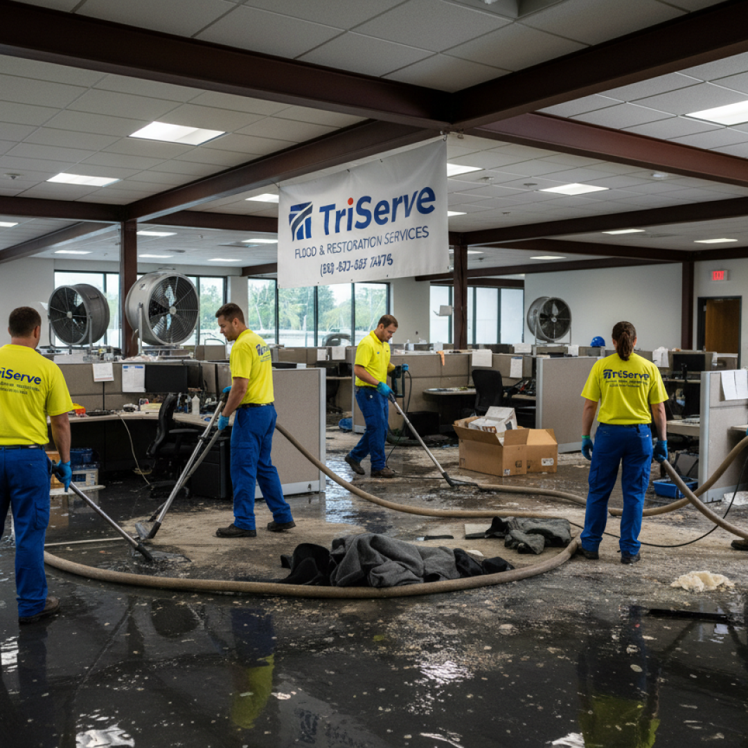 Flood Cleanup in Office Building Flood Cleanup in Office Building